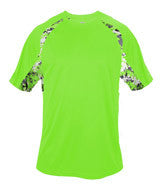 4140 Badger Adult Digital Hook Tee Lime/ Lime Digital