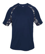 4140 Badger Adult Digital Hook Tee Navy/ Navy Digital