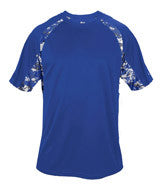 4140 Badger Adult Digital Hook Tee Royal/ Royal Digital