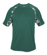 4140 Badger Adult Digital Hook Tee Forest/ Forest Digital
