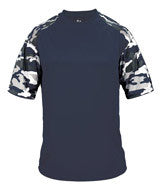 4141 Badger Adult Camo Sport Tee Navy/ Navy Camouflage