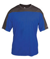 4149 Badger Defender Short Sleeve Tee Royal/ Graphite