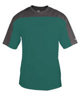 4149 Badger Defender Short Sleeve Tee Forest/ Graphite