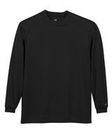 4156 Badger Performance Mock Tee Black