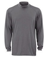 4156 Badger Performance Mock Tee Graphite