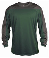 4159 Badger Defender Long Sleeve Tee Forest/ Graphite