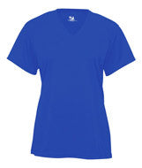 4162 Badger B-Core Ladies V-Neck Short-Sleeved Performance Tee Royal