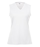 4163 Badger Ladies’ Sleeveless Tee White