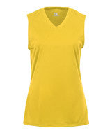 4163 Badger Ladies’ Sleeveless Tee Gold