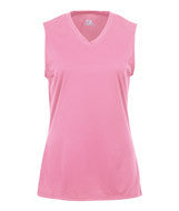 4163 Badger Ladies’ Sleeveless Tee Pink