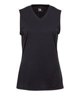 4163 Badger Ladies’ Sleeveless Tee Black