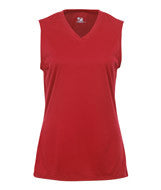 4163 Badger Ladies’ Sleeveless Tee Red