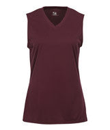 4163 Badger Ladies’ Sleeveless Tee Maroon