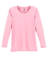 4164 Badger Ladies' B-Dry Core Long-Sleeve Tee Pink