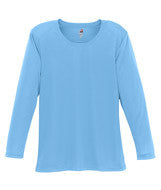 4164 Badger Ladies' B-Dry Core Long-Sleeve Tee Columbia Blue