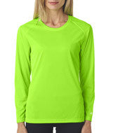 4164 Badger Ladies' B-Dry Core Long-Sleeve Tee Lime