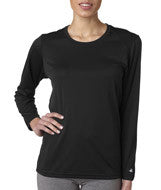 4164 Badger Ladies' B-Dry Core Long-Sleeve Tee Black