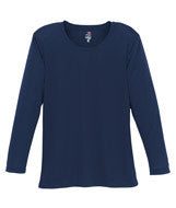 4164 Badger Ladies' B-Dry Core Long-Sleeve Tee Navy