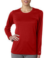 4164 Badger Ladies' B-Dry Core Long-Sleeve Tee Red