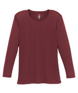 4164 Badger Ladies' B-Dry Core Long-Sleeve Tee Maroon