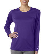 4164 Badger Ladies' B-Dry Core Long-Sleeve Tee Purple