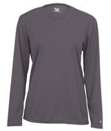 4164 Badger Ladies' B-Dry Core Long-Sleeve Tee Graphite