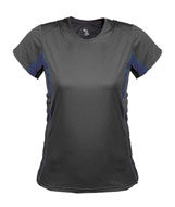 4167 Badger Drive Ladies Tee Graphite/ Navy
