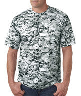 4180 Badger Adult Digital Tee White Digital