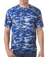 4180 Badger Adult Digital Tee Royal Digital