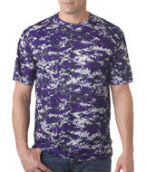 4180 Badger Adult Digital Tee Purple Digital
