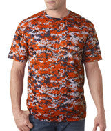 4180 Badger Adult Digital Tee Burnt Orange Digital
