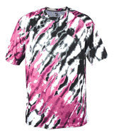 4182 Badger Adult Tie Dri Tee Pink Tie Dri