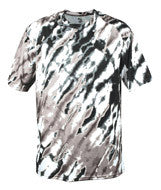4182 Badger Adult Tie Dri Tee Silver Tie Dri