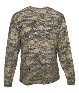 4184 Badger Adult Digital Long-Sleeve Tee Sand Digital