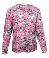 4184 Badger Adult Digital Long-Sleeve Tee Pink Digital