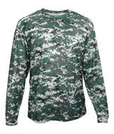 4184 Badger Adult Digital Long-Sleeve Tee Forest Digital
