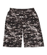 4187 Badger Adult 10" Digital Sublimated Print Shorts Black Digital