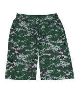 4187 Badger Adult 10" Digital Sublimated Print Shorts Forest Digital