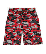 4188 Badger Adult 10" Camo Sublimated Print Shorts Red Camo