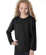 42400B Gildan Performance&trade; Youth Long-Sleeve T-Shirt Black