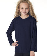 42400B Gildan Performance&trade; Youth Long-Sleeve T-Shirt Navy