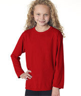 42400B Gildan Performance&trade; Youth Long-Sleeve T-Shirt Red