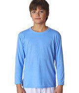 42400B Gildan Performance&trade; Youth Long-Sleeve T-Shirt Carolina Blue