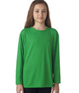 42400B Gildan Performance&trade; Youth Long-Sleeve T-Shirt Irish Green