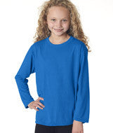 42400B Gildan Performance&trade; Youth Long-Sleeve T-Shirt Sapphire