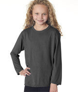 42400B Gildan Performance&trade; Youth Long-Sleeve T-Shirt Charcoal