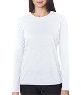 42400L Gildan Performance&trade; Ladies' Long-Sleeve T-Shirt White