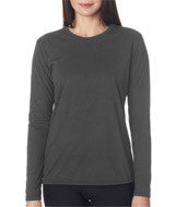 42400L Gildan Performance&trade; Ladies' Long-Sleeve T-Shirt Charcoal