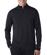 4280 Badger Adult ¼-Zip Lightweight Pullover Jacket Black