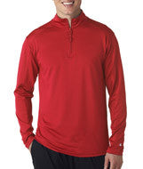 4280 Badger Adult ¼-Zip Lightweight Pullover Jacket Red